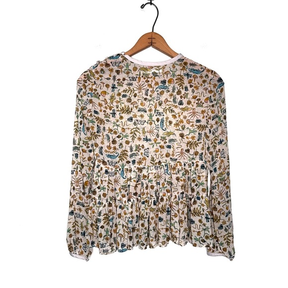 Kimchi Blue | Animals, Mushrooms and Plant Babydoll Top Size XS - Picture 2 of 10